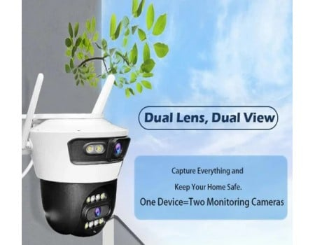 Black Friday - Camera Supraveghere Duală INNOVA X-TRAK, 6MP, WiFi/Lan , live pe telefon + Card Cadou