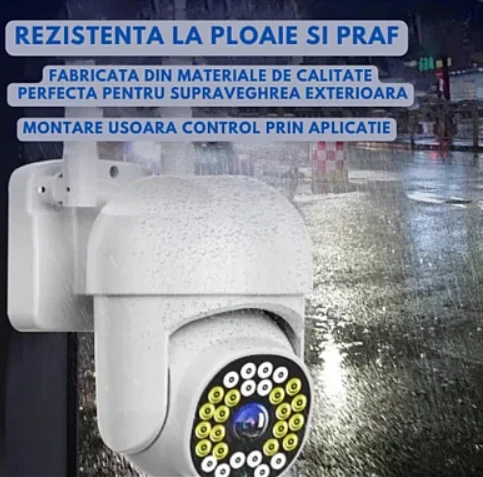 Pachet 3 x Cameră de Supraveghere Jortan WiFi HD cu Viziune Infraroșu și Protecție Avansată IP66