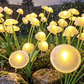 Set 2 Lampi Solare Decorative Jellyfish Multicolor, 6 LED-uri, Efect Meduza, Aprindere Automata