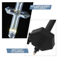 Set 4 Cruci Solare Decorative LED Alb Cald pentru Gradina si Cimitir – Iluminare Automata