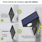 Set 2 Lampi Solare Decorative de Perete , Lumina in 3 Directii , Mullticolor , Alb rece , Alb Cald