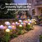 Set 2 Lampi Solare Decorative Jellyfish Multicolor, 6 LED-uri, Efect Meduza, Aprindere Automata
