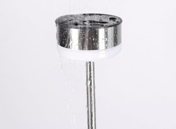 Set 4 X Lampa Solara Inox Taormina , Acumulator Incorporat , Alb sau Violet Ambiental