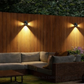 Set 2 Lampi Solare Decorative de Perete , Lumina in 3 Directii , Mullticolor , Alb rece , Alb Cald