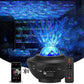 Star Projector Galaxy Led Lamp Built-in Speaker Multicolor Black