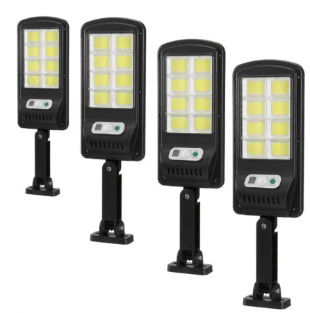 Black Friday - Set 4x Lampi Solare Stradale LED Astro by Innova, 160 LED COB, Senzor, Telecomandă, IP66, Cadou + Garanție 3 Ani