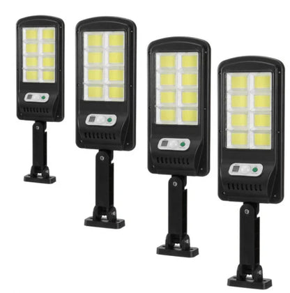 Black Friday - Set 4x Lampi Solare Stradale LED Astro by Innova, 160 LED COB, Senzor, Telecomandă, IP66, Cadou + Garanție 3 Ani