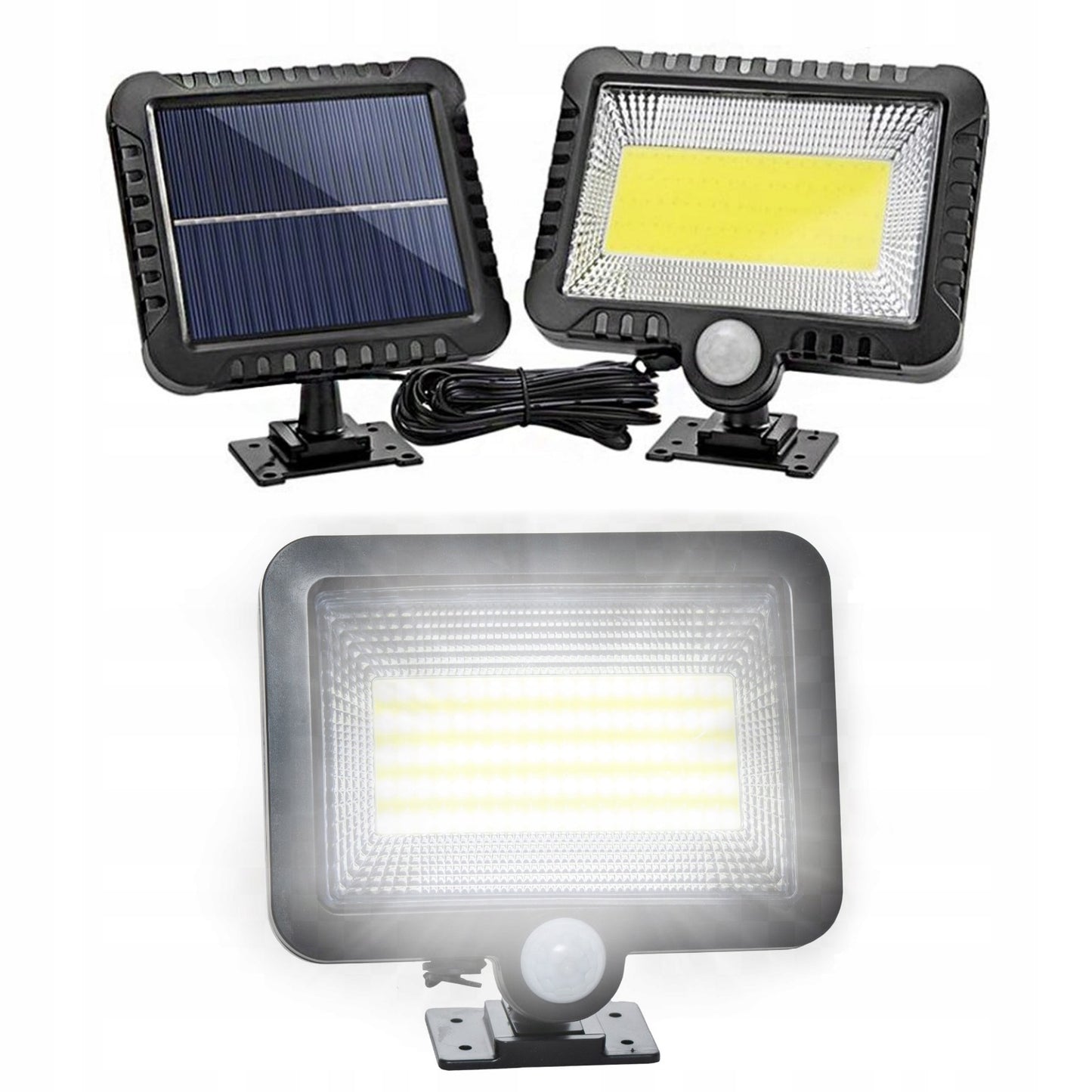 Pachet 4 x Lampa Solara 50W - 96 LED COB , 260LM , cu PANOU DETASABIL + CADOU Surpriza