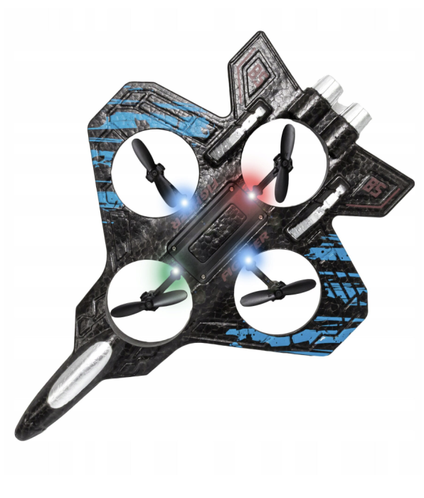 Avion De Lupta si Telecomanda cu 4 elice, pentru copii , 360°