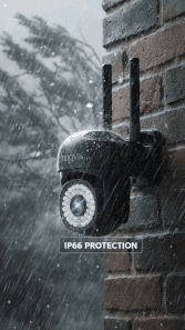 Black Friday - Cameră de Supraveghere Innova WIFI, 36 LED-uri, HD, Viziune Nocturnă cu Infraroșu și Protecție IP66 + Card Cadou