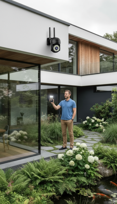 Black Friday - Pachet 2 x Cameră de Supraveghere Smart Innova, 36 LED-uri, HD, IP66 + 2 Carduri Cadou