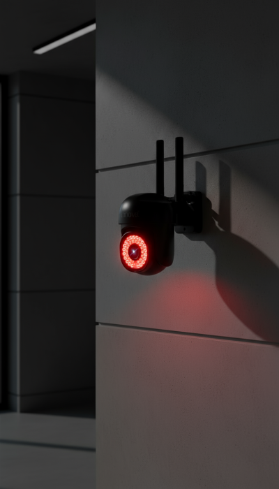 Black Friday - Cameră de Supraveghere Innova WIFI, 36 LED-uri, HD, Viziune Nocturnă cu Infraroșu și Protecție IP66 + Card Cadou