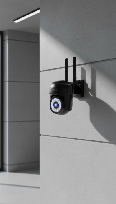 Black Friday - Cameră de Supraveghere Innova WIFI, 36 LED-uri, HD, Viziune Nocturnă cu Infraroșu și Protecție IP66 + Card Cadou