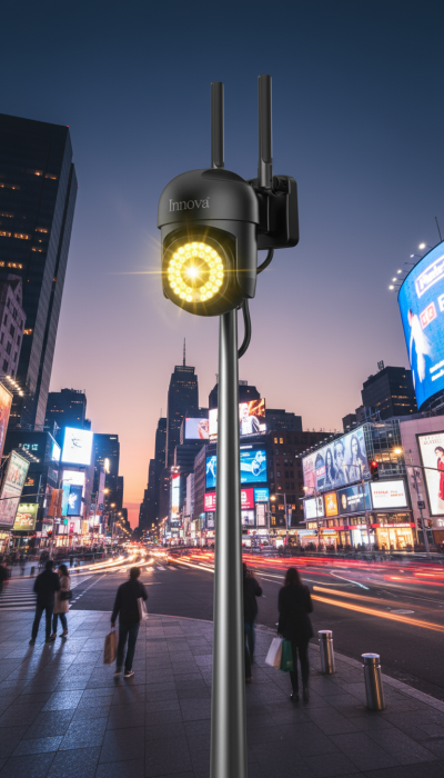 Black Friday - Cameră de Supraveghere Innova WIFI, 36 LED-uri, HD, Viziune Nocturnă cu Infraroșu și Protecție IP66 + Card Cadou