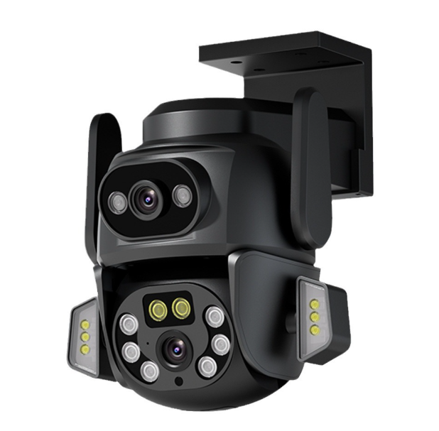 Camera de Supraveghere WiFi Tuya Profesionala, viziune color pe timp de noapte, IP66, audio bidirectional, tracking inteligent