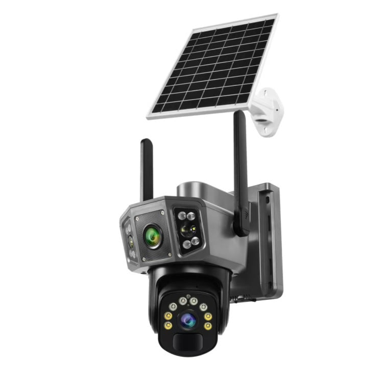 Camera Supraveghere Solara Dubla INNOVA 4G/WIFI , 6MP , Full HD, PTZ 360°, baterie 12000mAh, 3 ani garantie