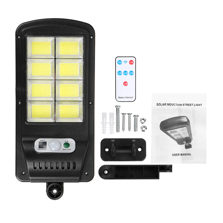 SET 4 X LAMPA SOLARA 90W COB CU TELECOMANDA + CADOU Lanterna De Cap Led