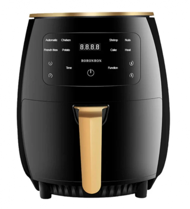 Friteuza 6 Litri cu aer cald AirFryer 2400W, capacitate si afisaj digital, LCD Touch control