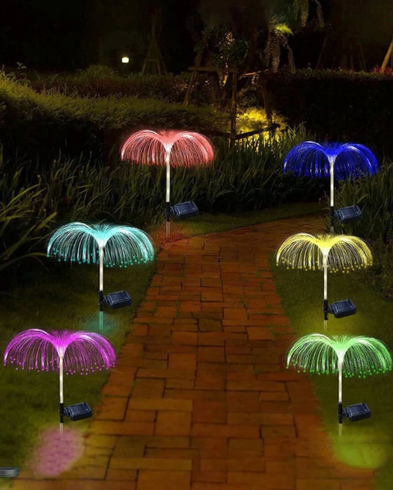 SET 4 x Lampa Solara Gradina Tip JellyFish RGB