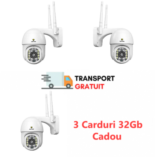 Oferta 3 X Camera De Supraveghere Jortan 8159QJ Wifi, IP, Rotatie 355 Grade + Cadou Surpriza