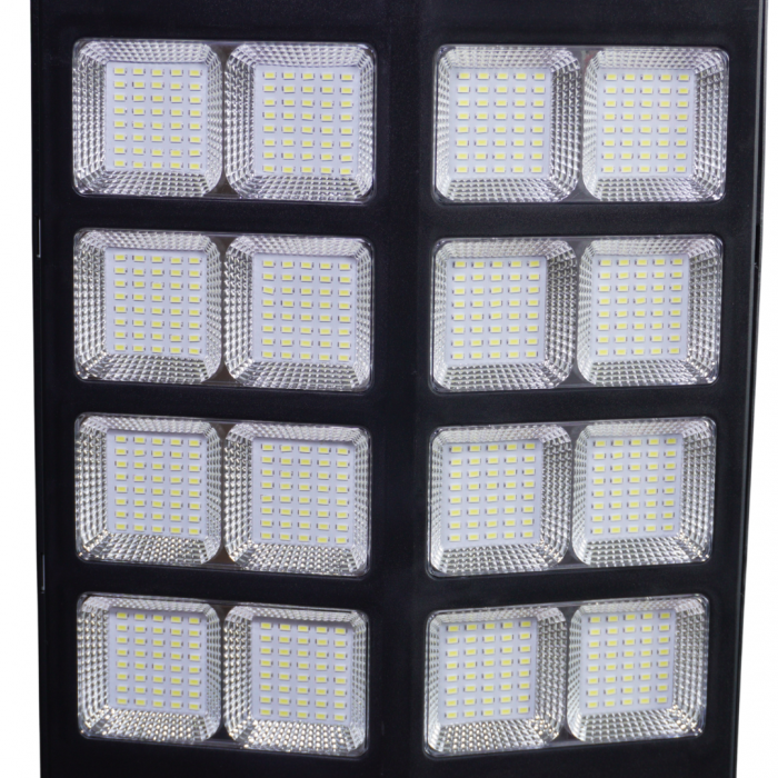 Lampa Solara Stradala Helio PRO Innova 800W – LED Puternic, Senzor Lumina/Miscare si Telecomanda, IP66 & Suport Prindere+Cadou Surpriza