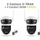 Black Friday - Pachet 2 x Camera Supraveghere Duală INNOVA X-TRAK, 6MP, WiFi/Lan , live pe telefon + 2 Carduri Cadou