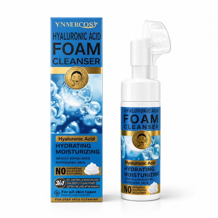 Pachet Promo 1+1 GRATIS - Spumă de Curățare Facială cu Perie de Silicon Wokali, 150ml