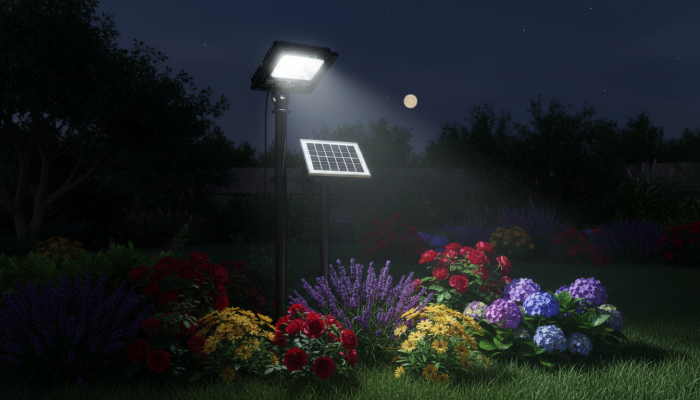 Proiector LED INNOVA 400W Cu Panou Solar si telecomanda, IP66 + Cadou Surpriza
