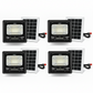 Set 4 x Proiector Solar Innova 100W , IP66 , Indicator Batarie , Telecomanda , 6500k , 3 Ani Garantie