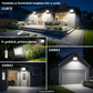 Proiector Solar LED 600W Innova Smart Home Cyborg, IP67, Panou Solar 35x29 cm și Telecomandă