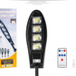 Set 1+1 Lampa Solara Cobra 168 Led , Ip66 , Senzor de Lumina + Senzor de Miscare + Telecomanda
