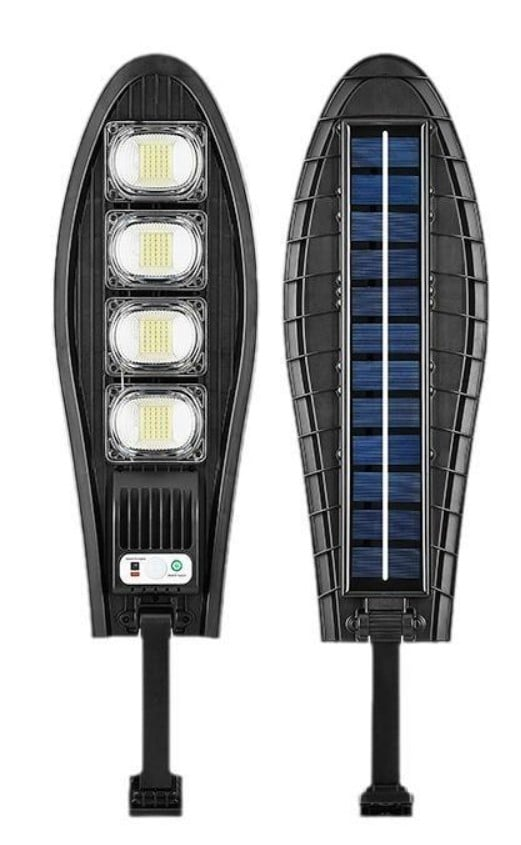 Set 1+1 Lampa Solara Cobra 168 Led , Ip66 , Senzor de Lumina + Senzor de Miscare + Telecomanda
