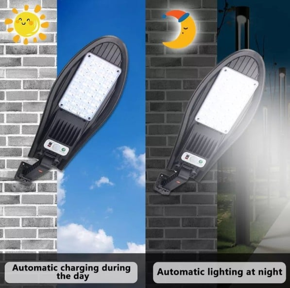 Set 1+1 Lampa Solara LUPE 260 Led , Ip66 , Senzor de Lumina + Senzor de Miscare + Telecomanda