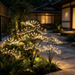 Set 2 Lampi Solare Decorative de Gradina Tip Papadie, 72 cm, 6 Ramuri Flexibile, 60 LED , Lumina Alb Cald