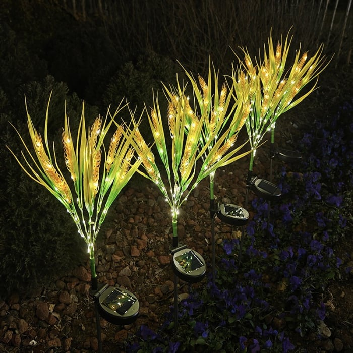Set 4 Lampi Solare Decorative Spice de Grau M374-16 , 60cm, IP66, LED cu Senzor Lumina
