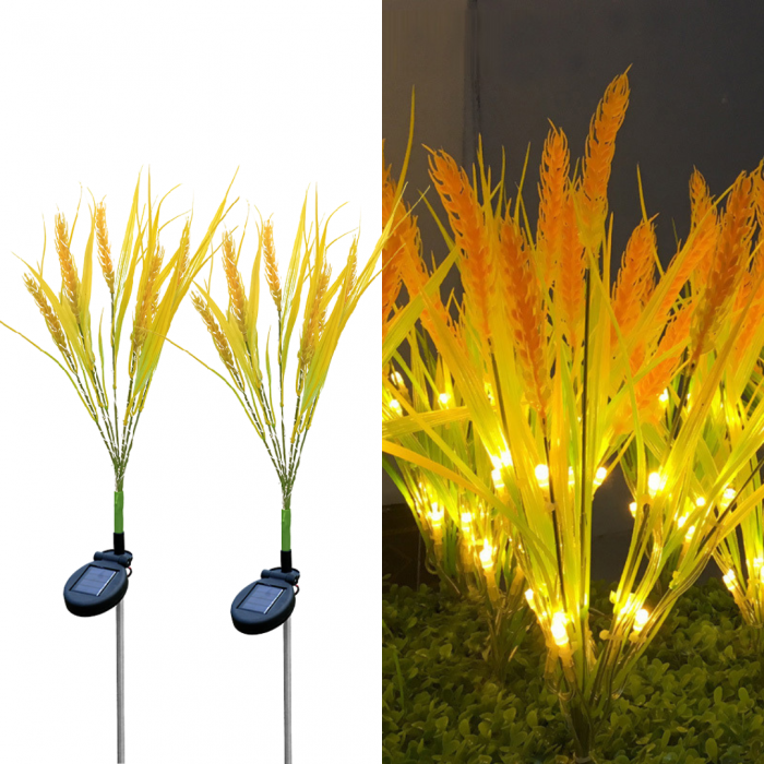 Set 4 Lampi Solare Decorative Spice de Grau M374-16 , 60cm, IP66, LED cu Senzor Lumina