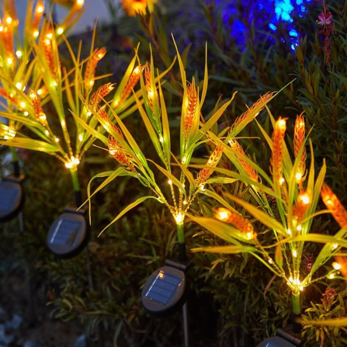 Set 4 Lampi Solare Decorative Spice de Grau M374-16 , 60cm, IP66, LED cu Senzor Lumina