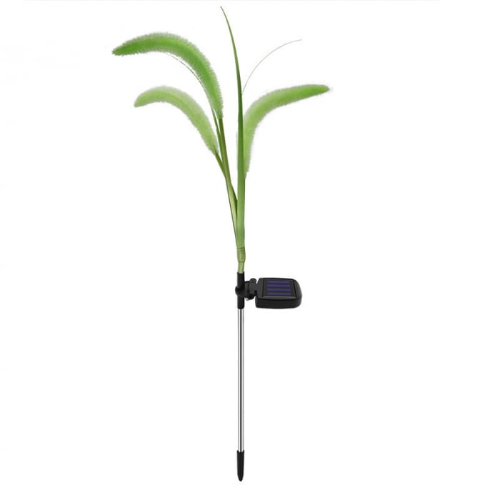 Set 2 Lampi Solare Decorative tip Iarba Ornamentala Verde M374-23, 80cm, lumina calda, IP66