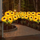 Set 4x Lămpi Solare LED pentru Grădină cu 6 Flori tip Floarea Soarelui, 10 Micro-LED-uri pe Floare, Înălțime 70 cm, Rezistente la Intemperii, IP65
