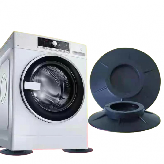 Set 4 xAmortizoare Antivibrație din Cauciuc pentru Mașină de Spălat și Uscător, Antiderapante, Rezistente la Apă și Zgomot
