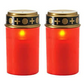 Set 4 x Candela Solara LED , Incarcare Solara, Pornire Automata, Rezistenta la Intemperii