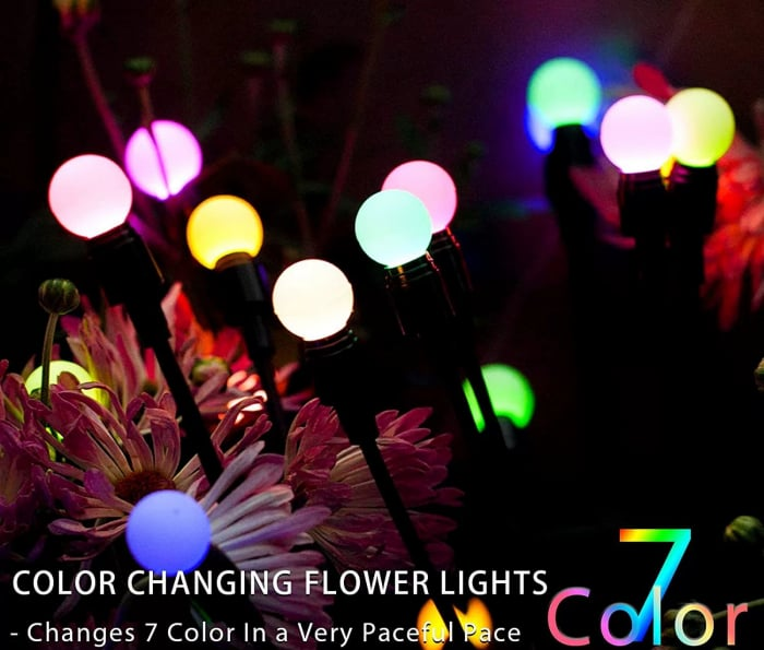 Black Friday - Set de 8 Lămpi Solare de Grădină cu Licurici Multicolor/Alb Cald – Eleganță și Magie în Spațiul Exterior