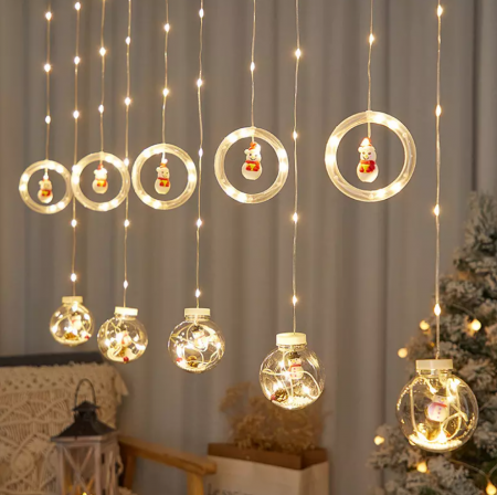 Set Misterul Mosului 7 Instalații Luminoase alese Special de Moș Crăciun pentru Tine +Cadou Secret