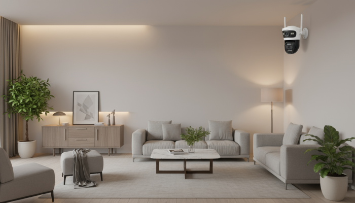 Black Friday - Camera Supraveghere Duală INNOVA X-TRAK, 6MP, WiFi/Lan , live pe telefon + Card Cadou