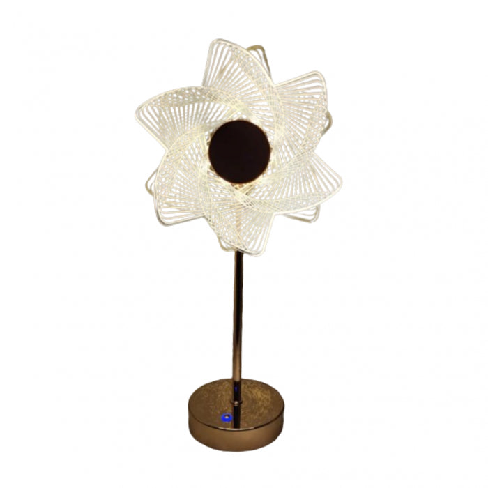 Lampa Sun Flower Auriu Lumina Calda-Rece